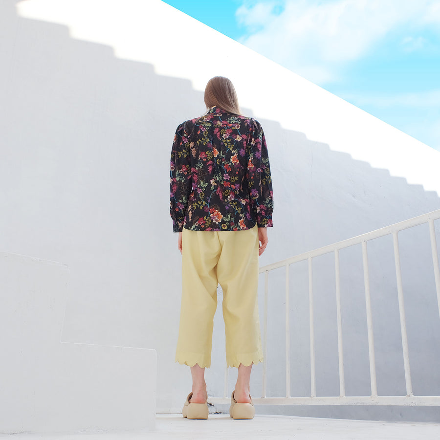 Jardin Noir Puffy Long Sleeve Shirt (Black)