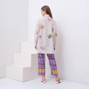 Chrysanthemum Garden Patchwork Long Sleeve Shirt
