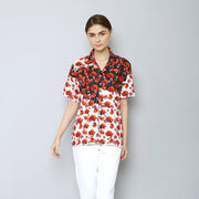 Pretty Poppy White Everyday Shirt