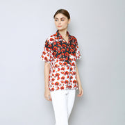 Pretty Poppy White Everyday Shirt