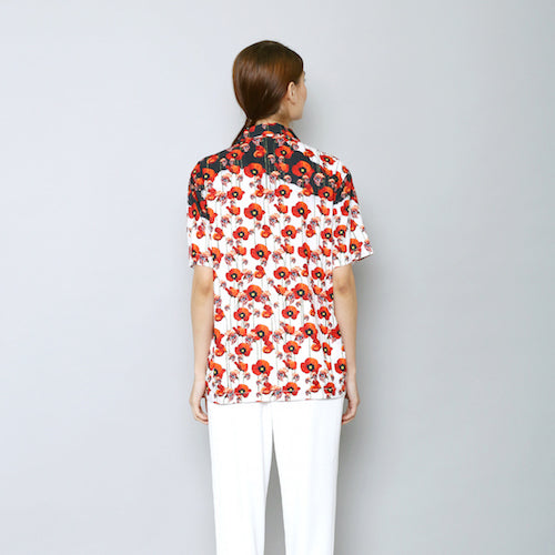 Pretty Poppy White Everyday Shirt