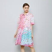 Dancing Dandelion Shirt Dress