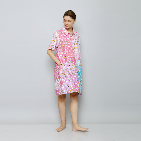 Dancing Dandelion Shirt Dress