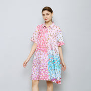 Dancing Dandelion Shirt Dress