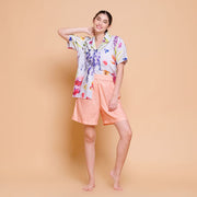 Peach Casual Shorts