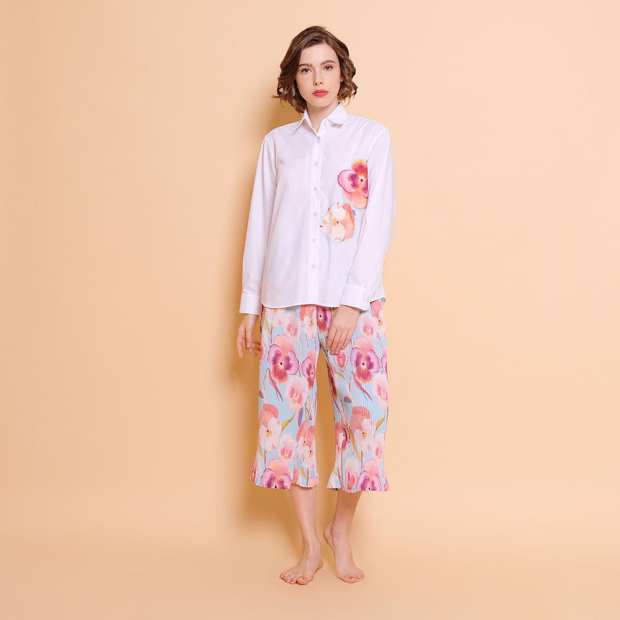 Fancy Pansy Long Sleeve Shirt