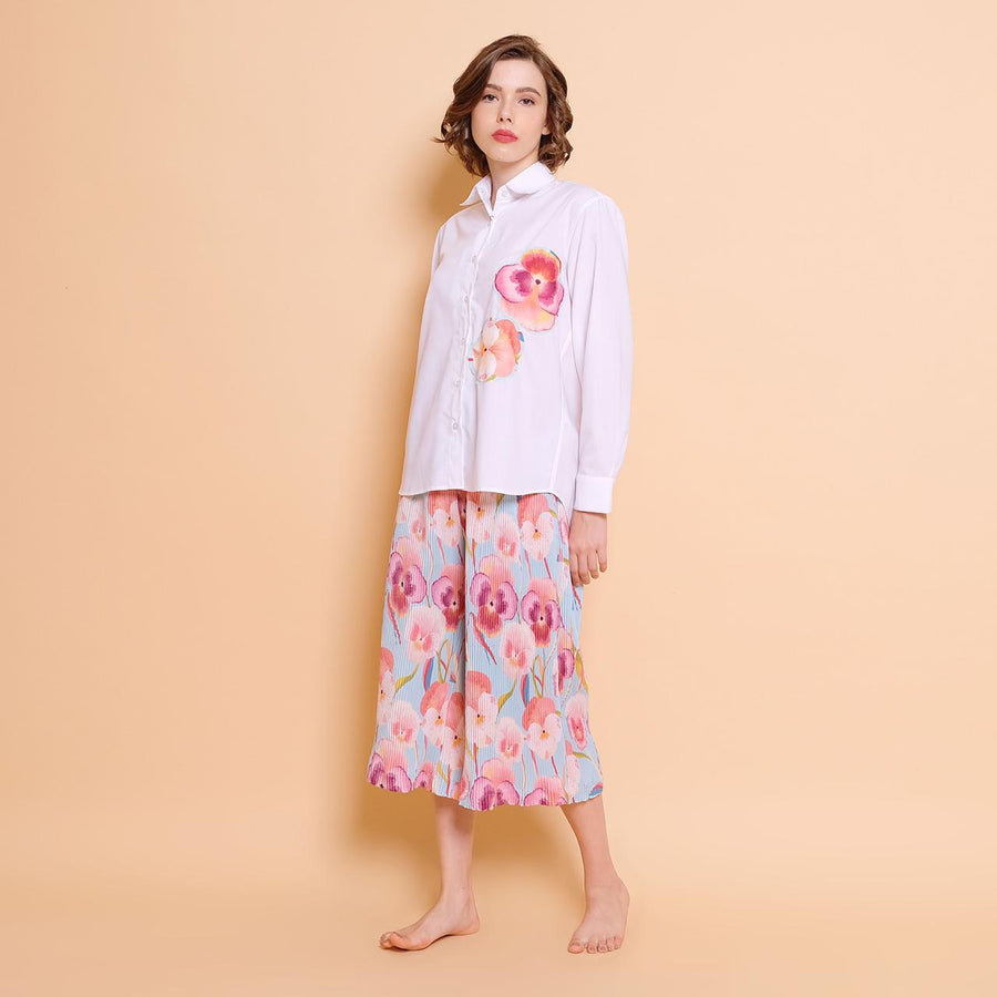 Fancy Pansy Long Sleeve Shirt
