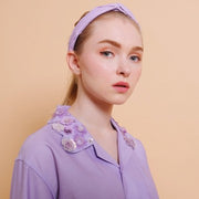 Lilac Embellished Long Sleeve Shirt - KALA x PVRA