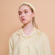 Yellow Embellished Long Sleeve Shirt - KALA x PVRA