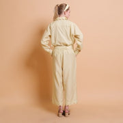 Yellow Embellished Long Sleeve Shirt - KALA x PVRA