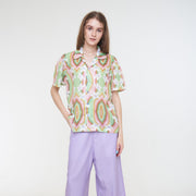 Aloha Sweetheart Puffy Scallop Shirt