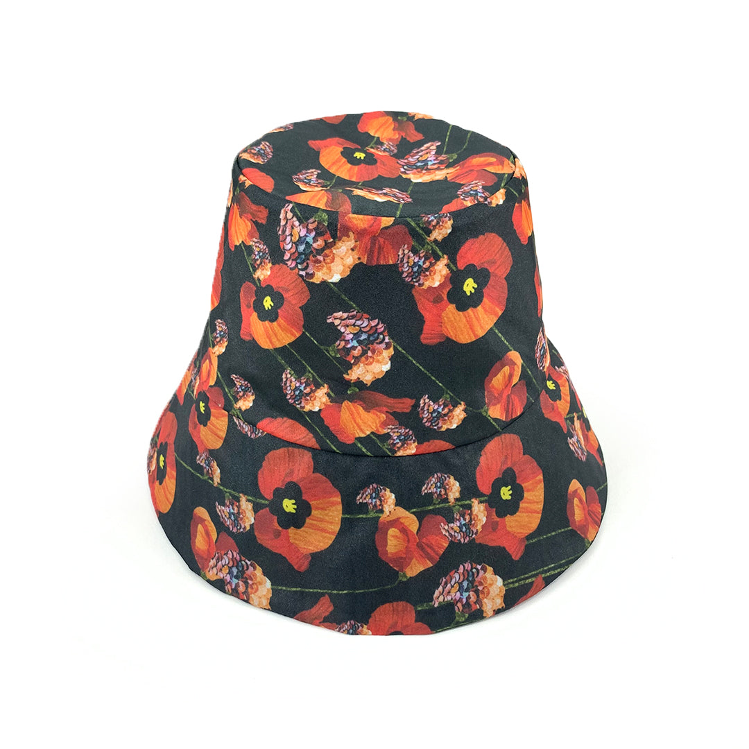 Organza Pretty Poppy Bucket Hat