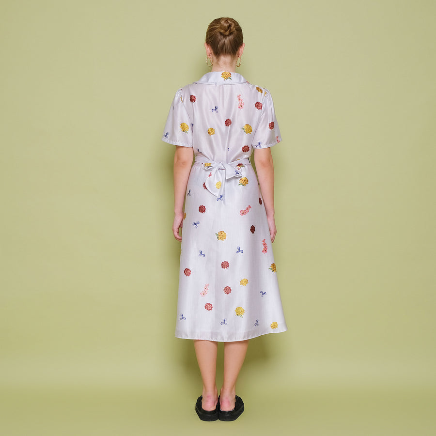Fleurine Sateen Dress