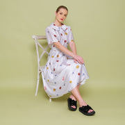 Fleurine Sateen Dress