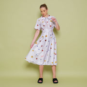 Fleurine Sateen Dress