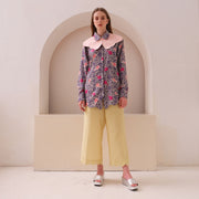 Heather Long Sleeve Shirt with Imelda Collar