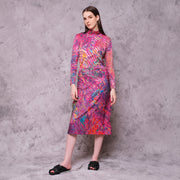 Pink Motion Midi Skirt - KALA x ISHA HENING