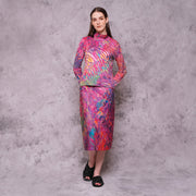 Pink Motion High Neck Top - KALA x ISHA HENING