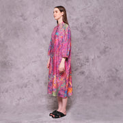 Pink Motion Midi Shirt Dress - KALA x ISHA HENING