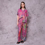 Pink Motion Palazzo Pants - KALA x ISHA HENING