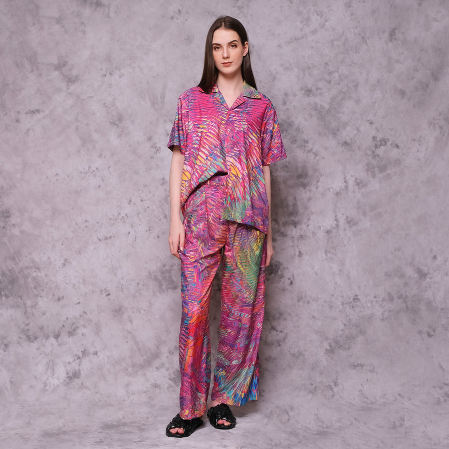 Pink Motion Palazzo Pants - KALA x ISHA HENING