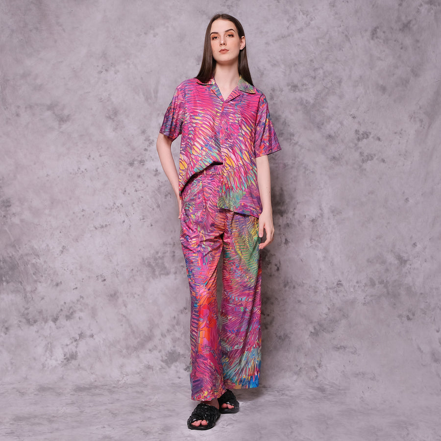 Pink Motion Palazzo Pants - KALA x ISHA HENING