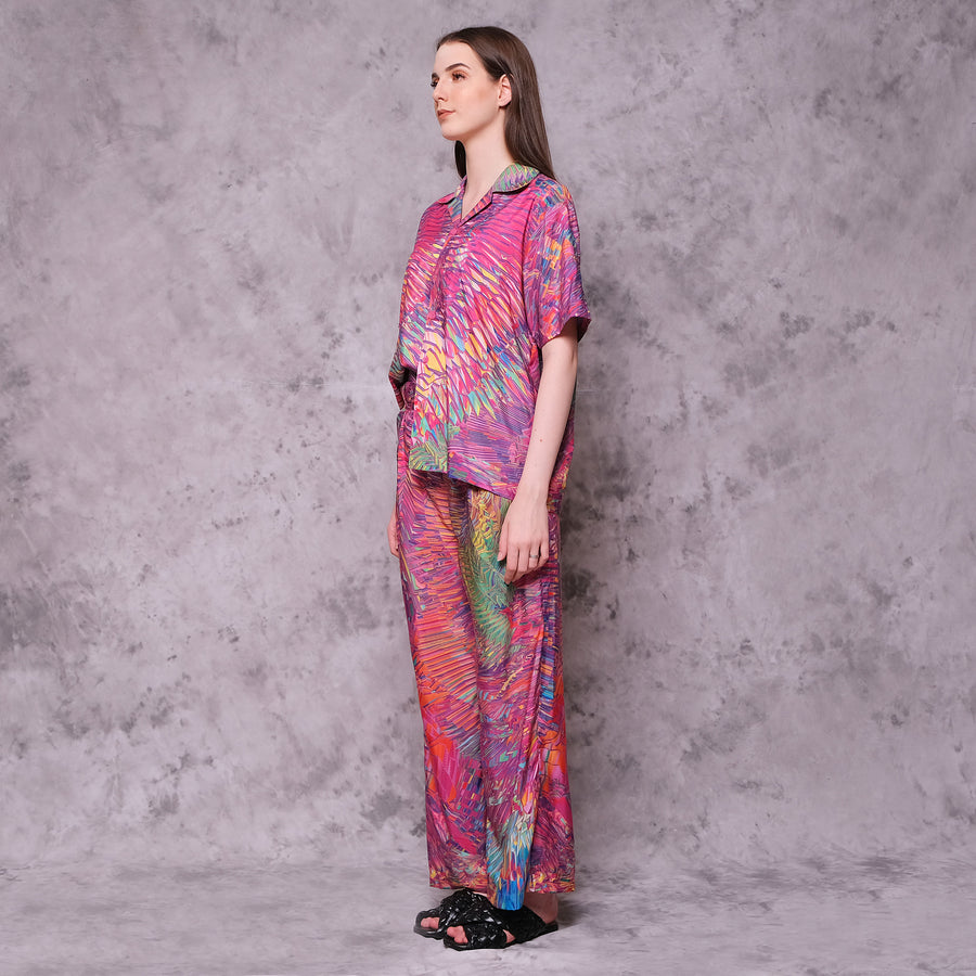 Pink Motion Palazzo Pants - KALA x ISHA HENING