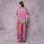 Pink Motion Palazzo Pants - KALA x ISHA HENING