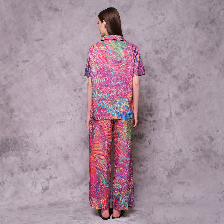 Pink Motion Palazzo Pants - KALA x ISHA HENING
