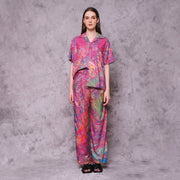 Pink Motion Palazzo Pants - KALA x ISHA HENING