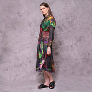 Deep Passage Long Sleeve Dress - KALA x ISHA HENING