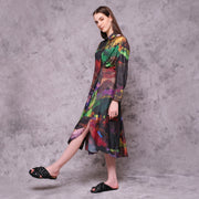 Deep Passage Long Sleeve Dress - KALA x ISHA HENING