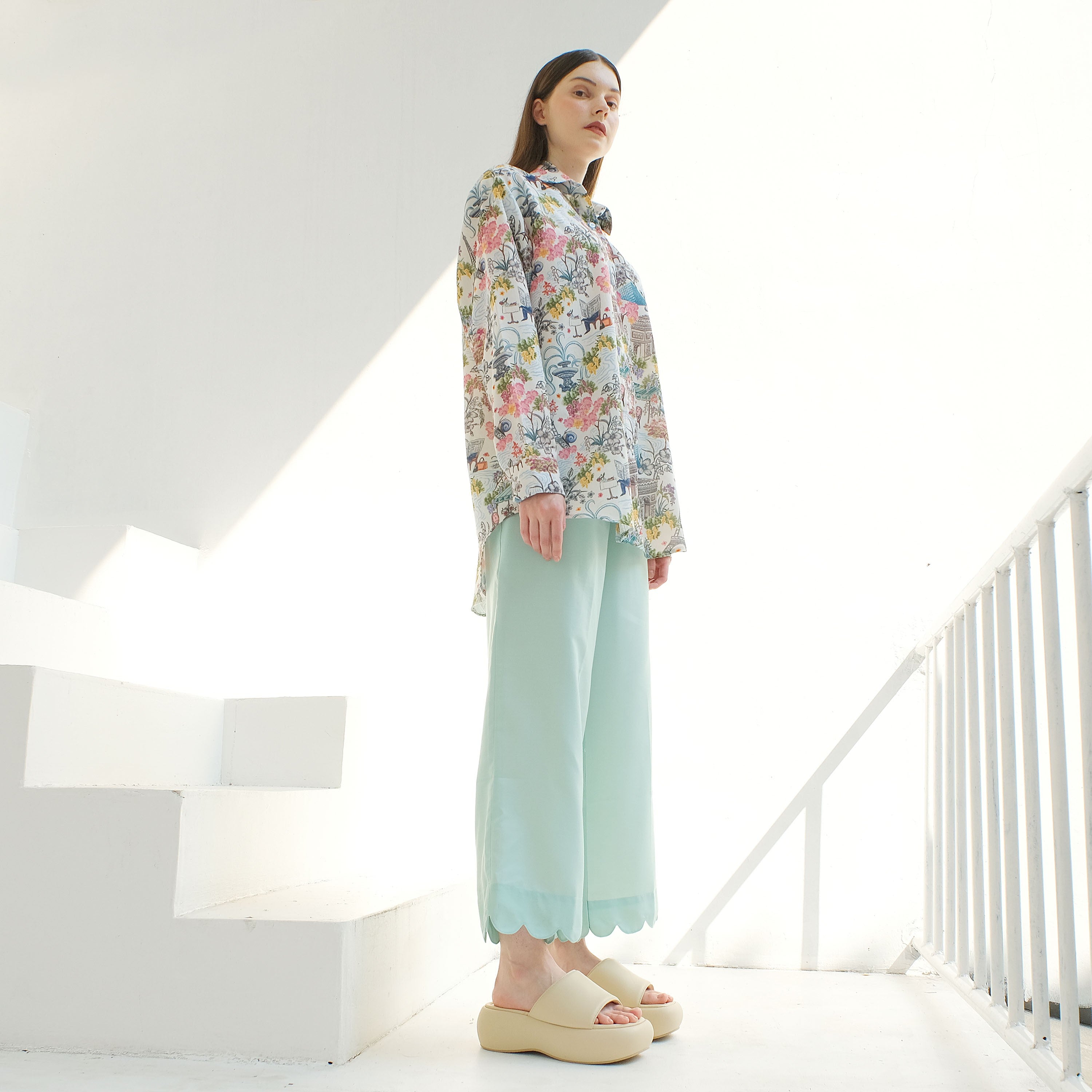 Parisienne Oversized Shirt (White)