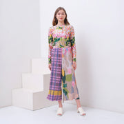 Spliced Cullotes Pleated Pants - KALA x BOO STUDIO