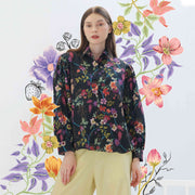 Jardin Noir Puffy Long Sleeve Shirt (Black)