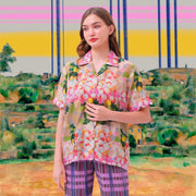 Chrysanthemum Garden Scallop Everyday Shirt