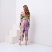 Spliced Cullotes Pleated Pants - KALA x BOO STUDIO