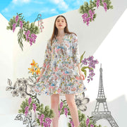 Parisienne Short Dress (White)