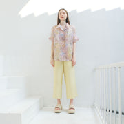 Parisienne Scallop Organza Shirt (Peach)