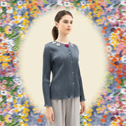 Bloom and Beads Grey Cardigan