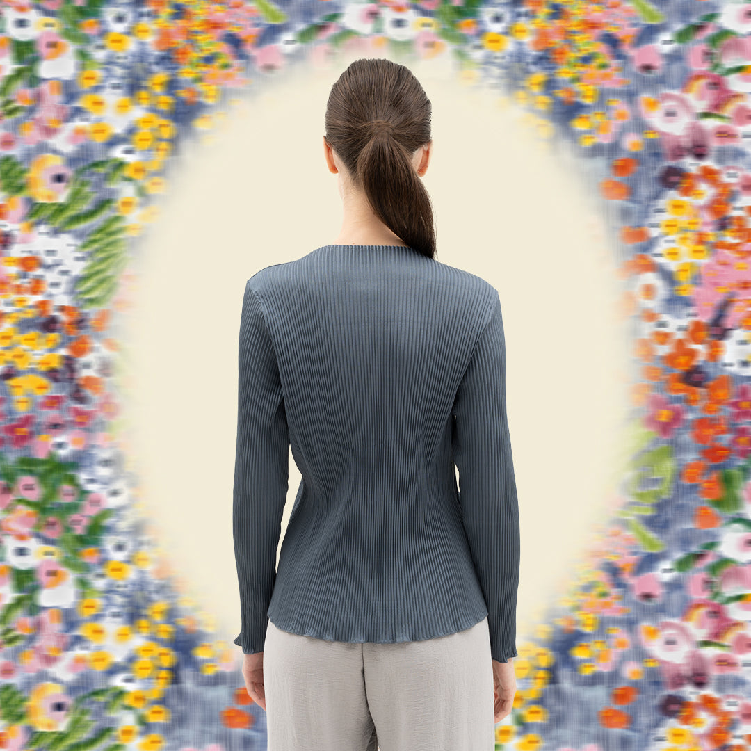 Bloom and Beads Grey Cardigan