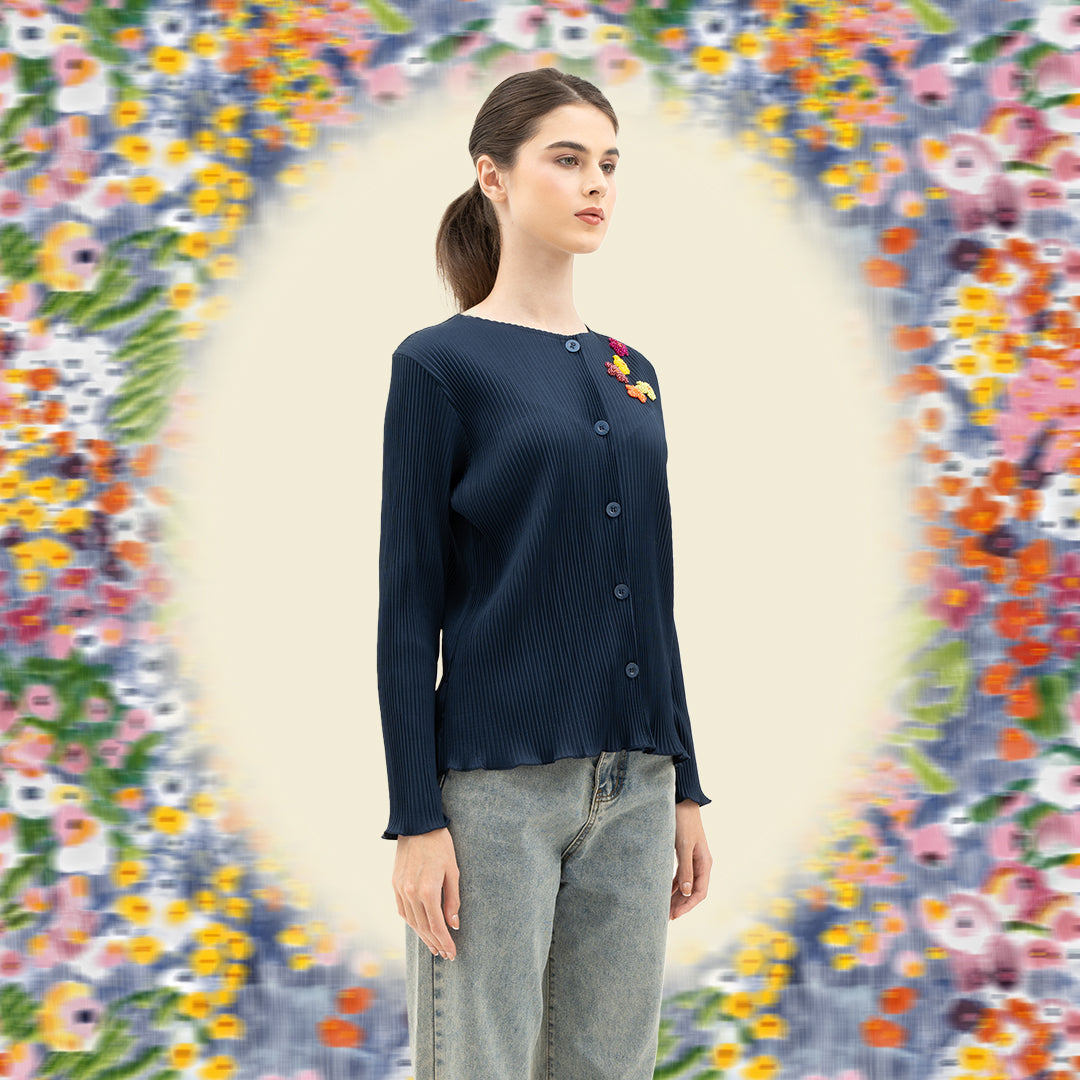 Bloom and Beads Navy Cardigan