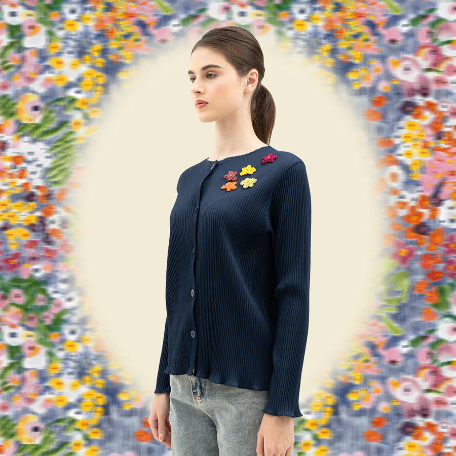 Bloom and Beads Navy Cardigan