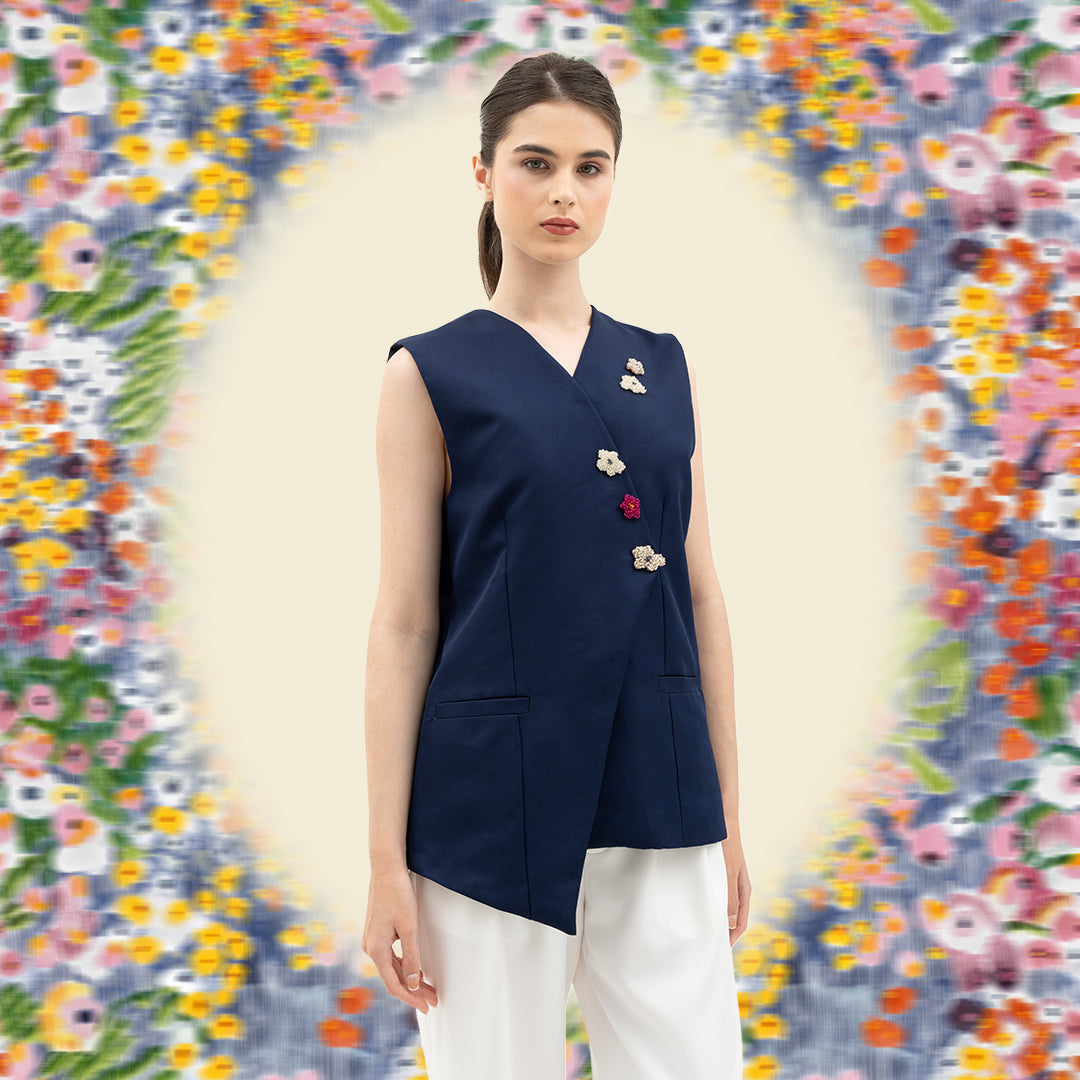 Bloom and Beads Vest