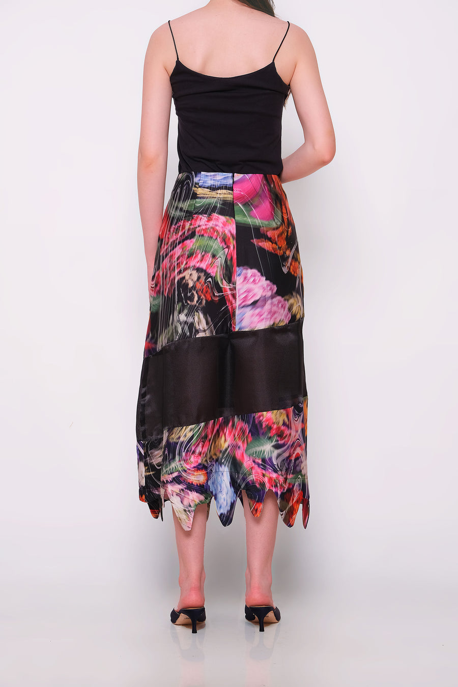 Black Sentimental Mix Skirt