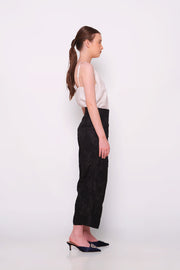 Black Jacquard Pants