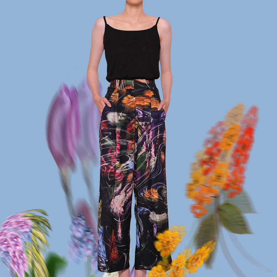 Black Sentimental Palazzo Pants