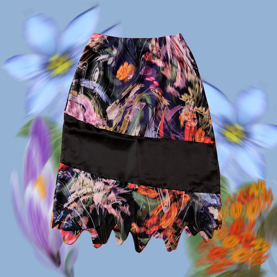 Black Sentimental Mix Skirt