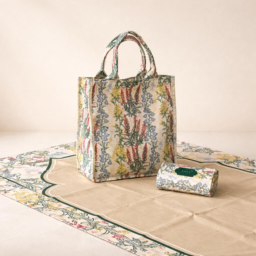 Ramadan Travel Set (Mini Tote Bag & Traveling Prayer Mat) - PO 10 days