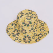 Yellow Crochet Reversible Bucket Hat - KALA x MULYANA